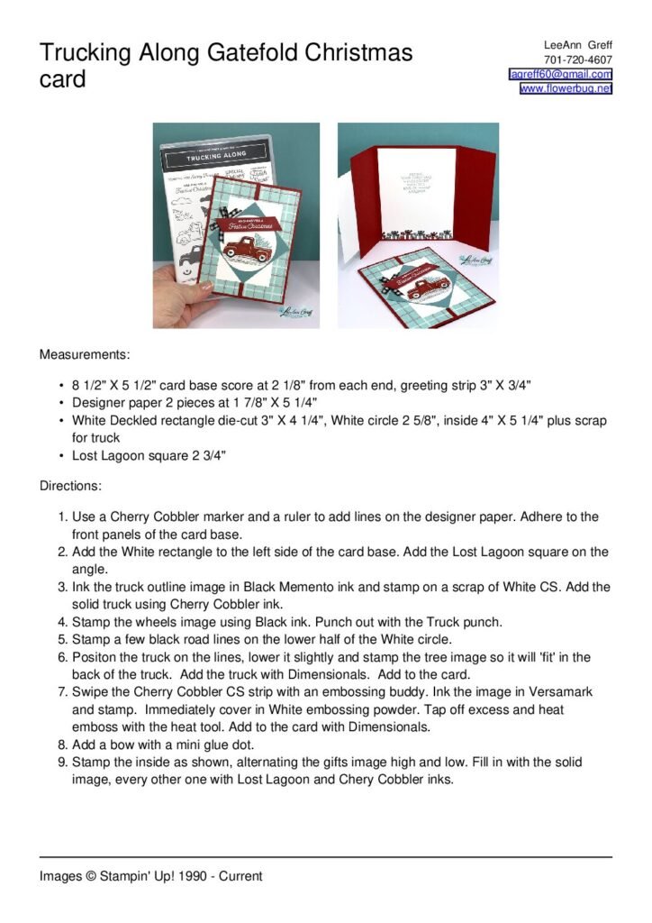 thumbnail of Trucking Along gatefold Christmas