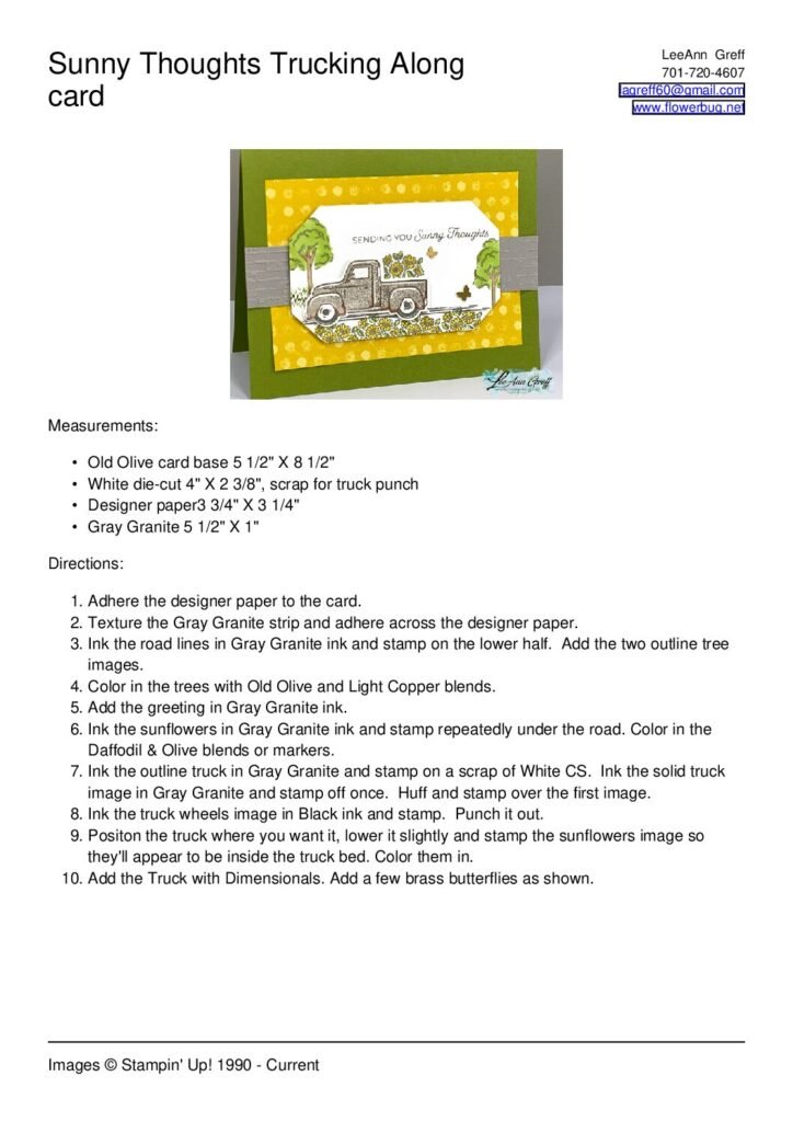 thumbnail of Trucking Along sunny thoughts