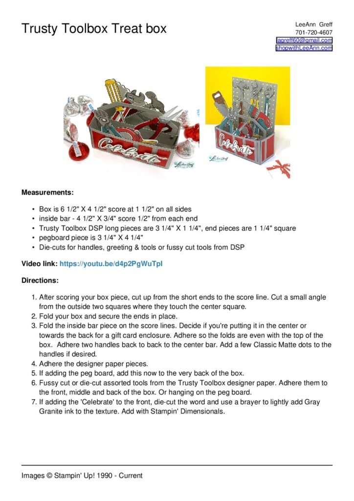 thumbnail of Trusty Toolbox treat box