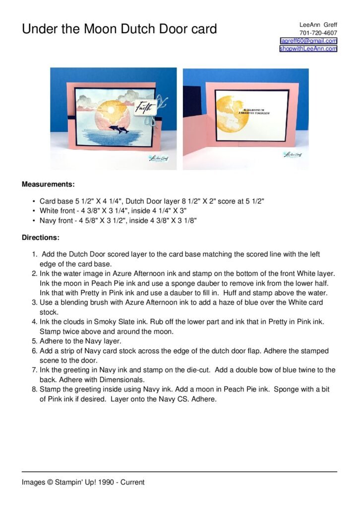 thumbnail of Under the Moon Dutch Door card