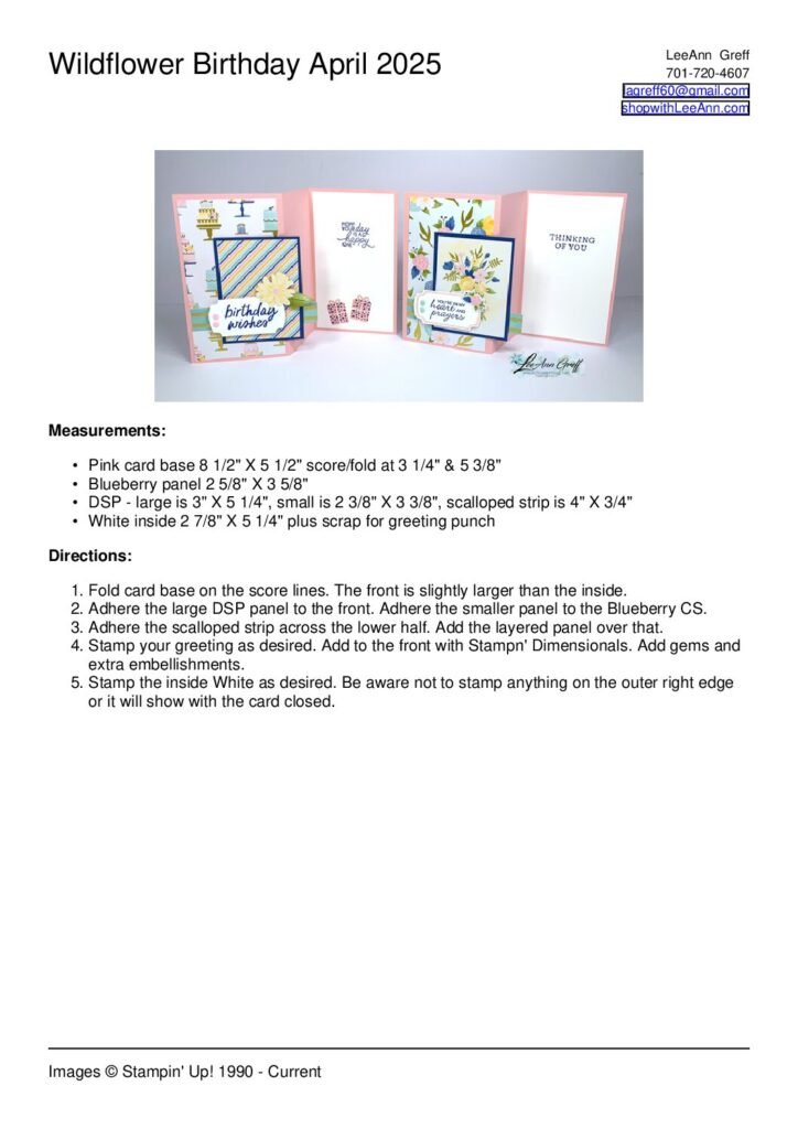 thumbnail of Wildflower Birthday April Club