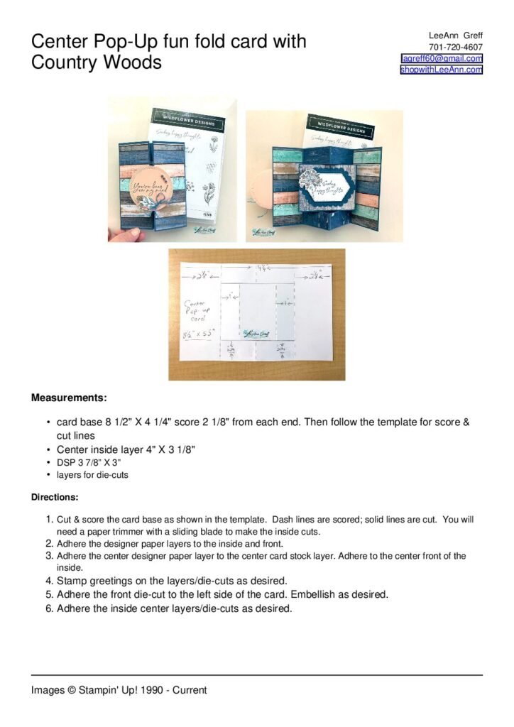 thumbnail of Wildflower Designs Center pop up card