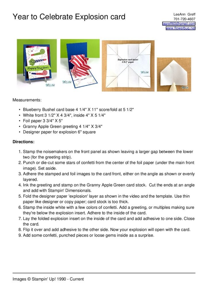 thumbnail of Year to Celebrate Explosion card