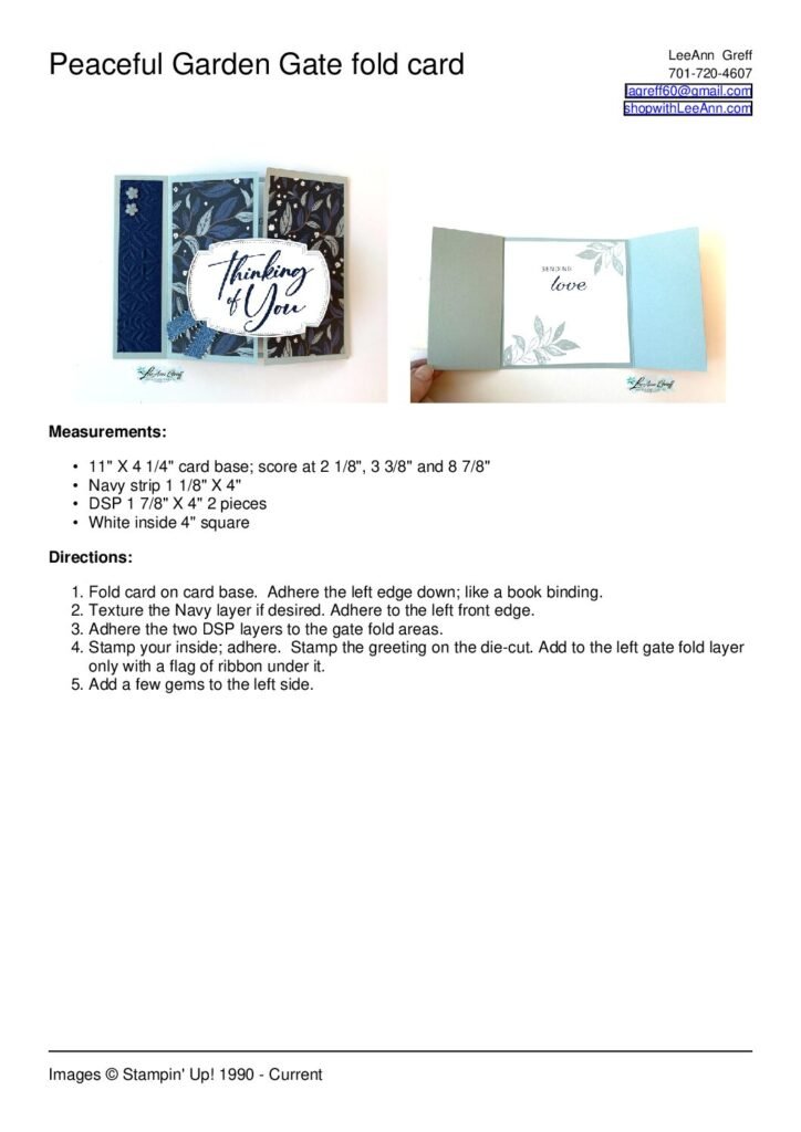 thumbnail of Peaceful Garden gatefold card