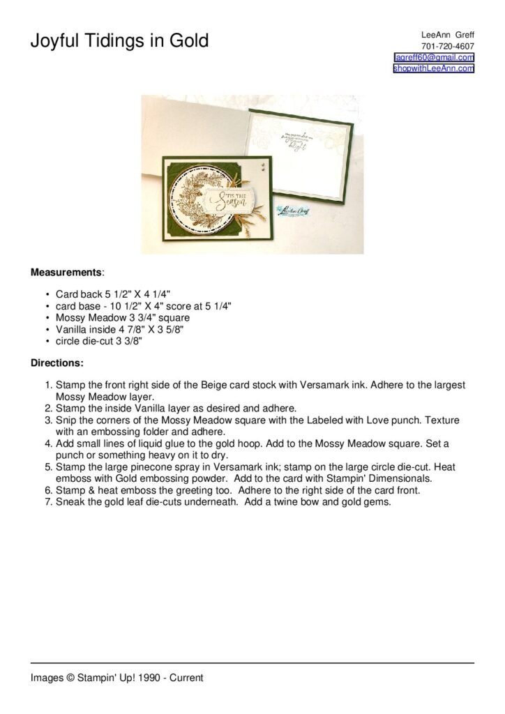 thumbnail of Joyful Tidings in Gold